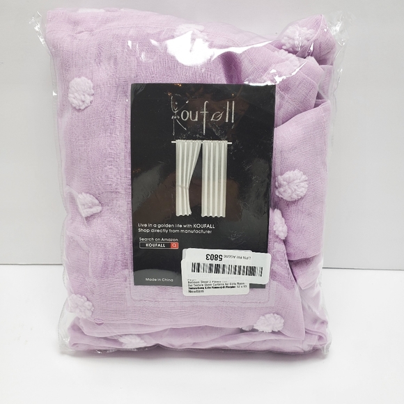 Pom-Pom Sheer Curtain Two Panels - Picture 5 of 7